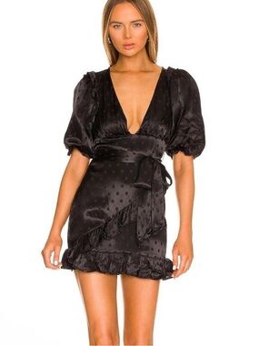 majorelle emmalyn mini dress Majorelle Large Emmalyn Mini Dress Flocked Stars Whimsygoth Fairycore Coquette